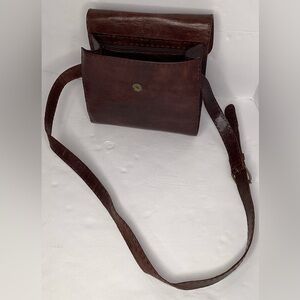 Leather bag from Maiwa